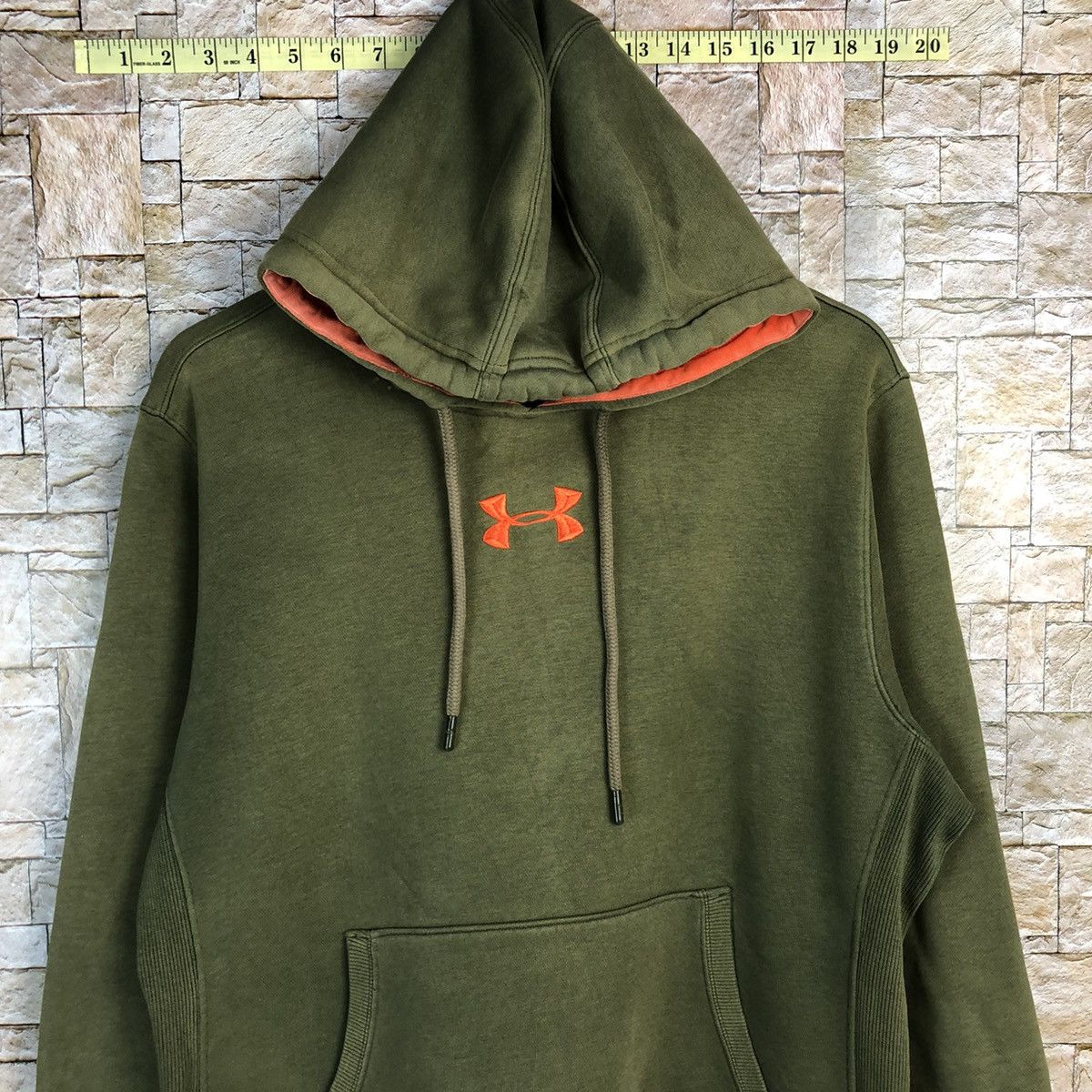 Under Armour × Vintage Under Armour Green Hoodie #A291 Size US L / EU 52-54 / 3 - 5 Thumbnail