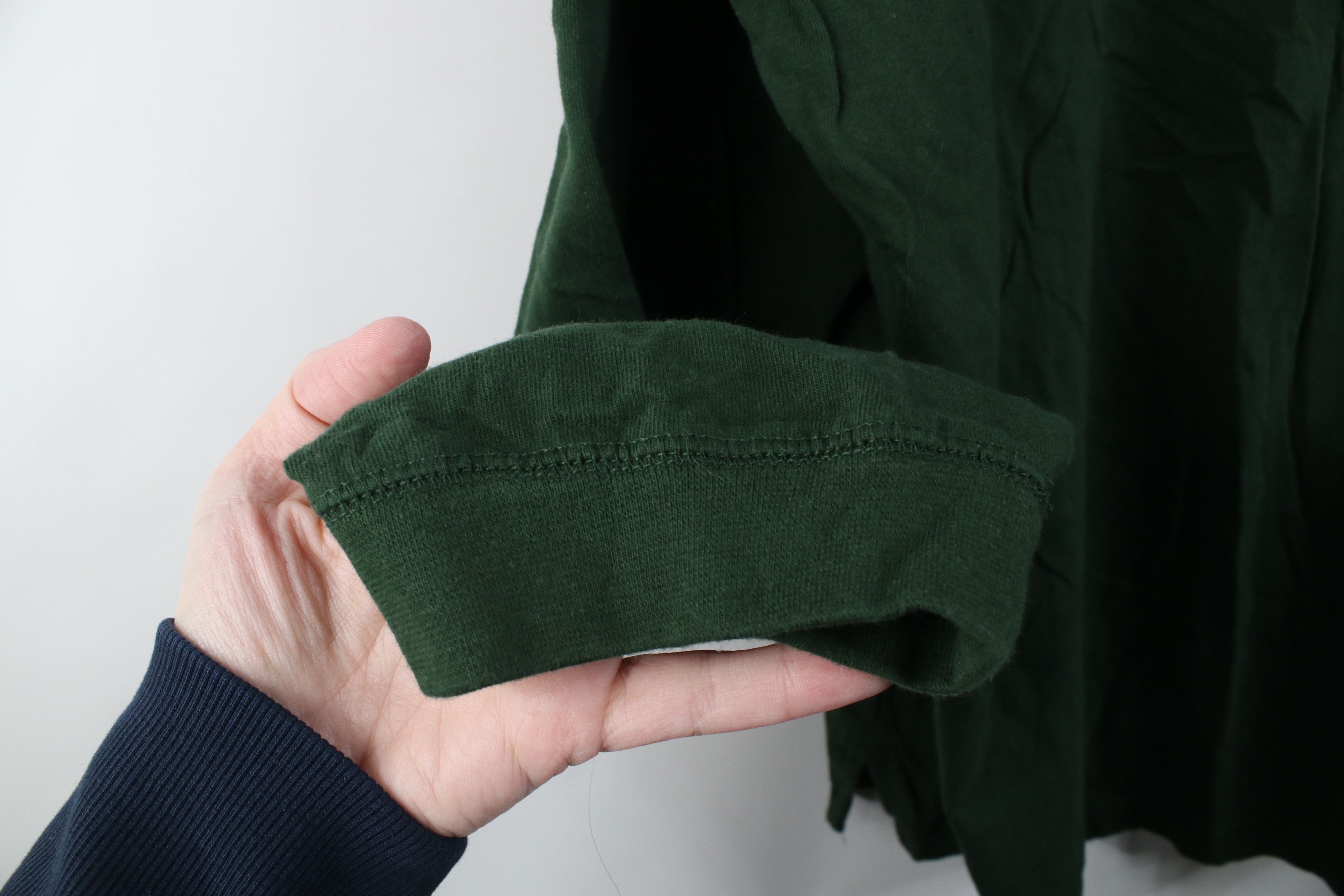 Vintage Vintage 90s Streetwear Long Sleeve Henley T-Shirt Green Size US XL / EU 56 / 4 - 7 Thumbnail