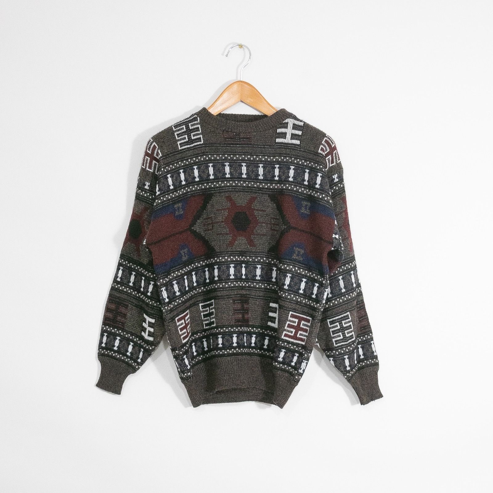 Vintage Vintage Sears Roebucks Aztec Western Acrylic Sweater Medium Size US L / EU 52-54 / 3 - 1 Thumbnail