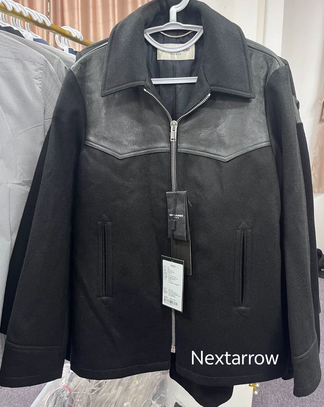 Saint Laurent Paris × Yves Saint Laurent Saint Laurent Paris 2013 leather patchwork jacket Size US M / EU 48-50 / 2 - 4 Thumbnail