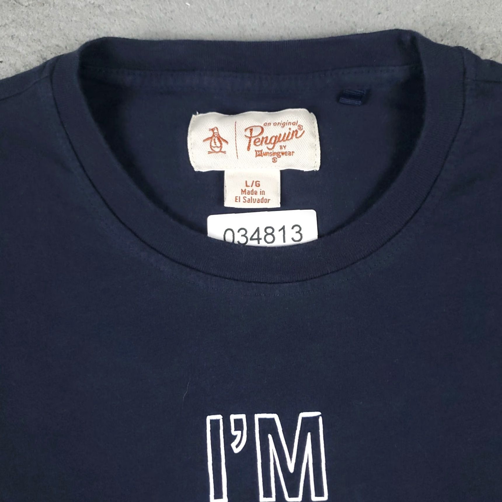 Original Penguin Original Penguin T Shirt Mens Large Blue Short Sleeve Crew Neck Cotton Logo Graphic Casual Vintage No Size US L / EU 52-54 / 3 - 3 Thumbnail