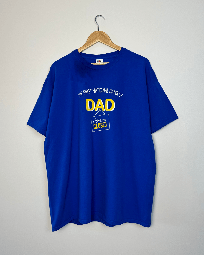 Vintage Vintage First National Bank of Dad Humor T-Shirt - XXL / 2XL Size US XXL / EU 58 / 5 - 5 Thumbnail