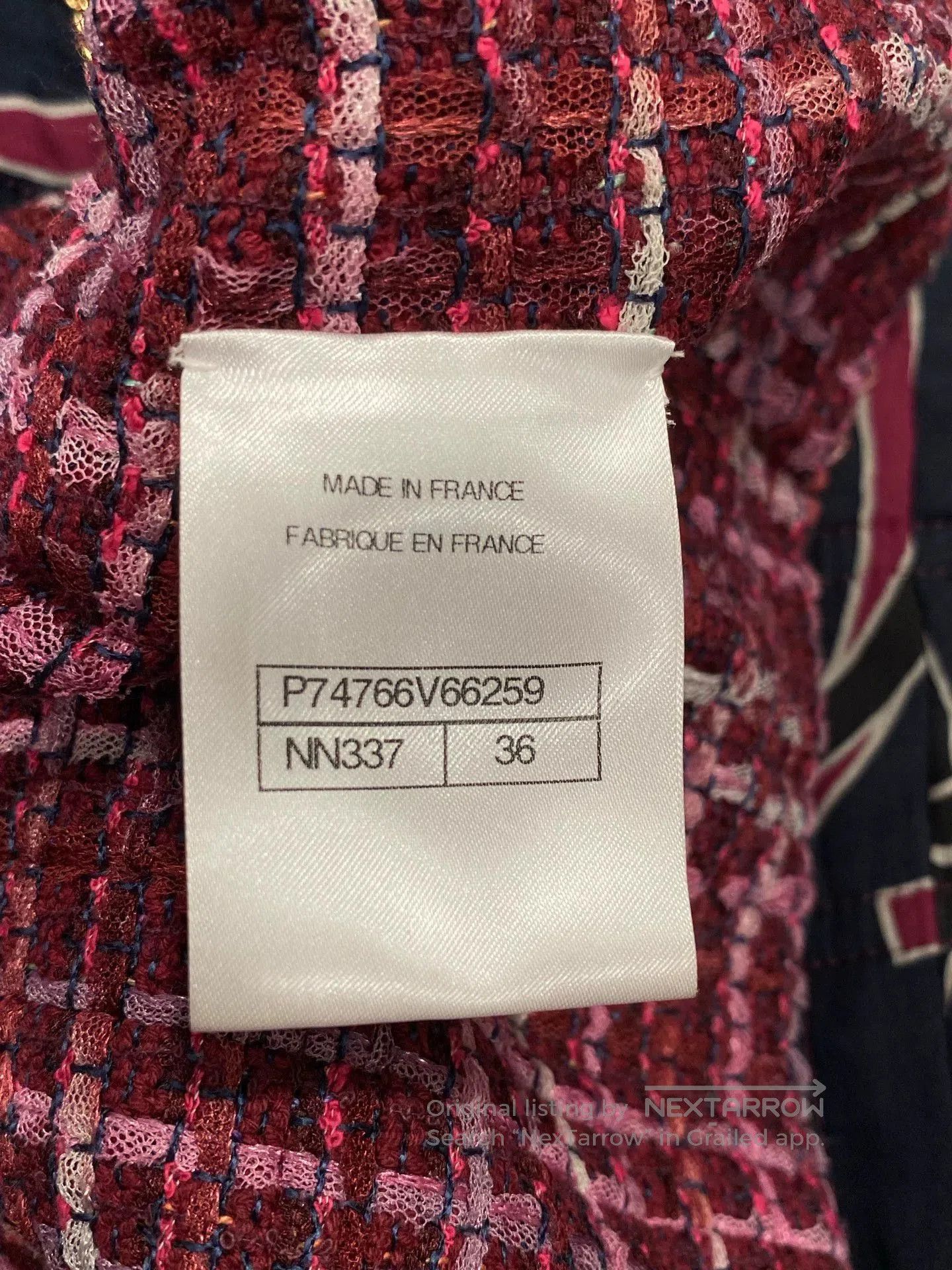 Chanel Chanel 23 Blue Graffiti Logo Coat. Size US XS / EU 42 / 0 - 5 Thumbnail