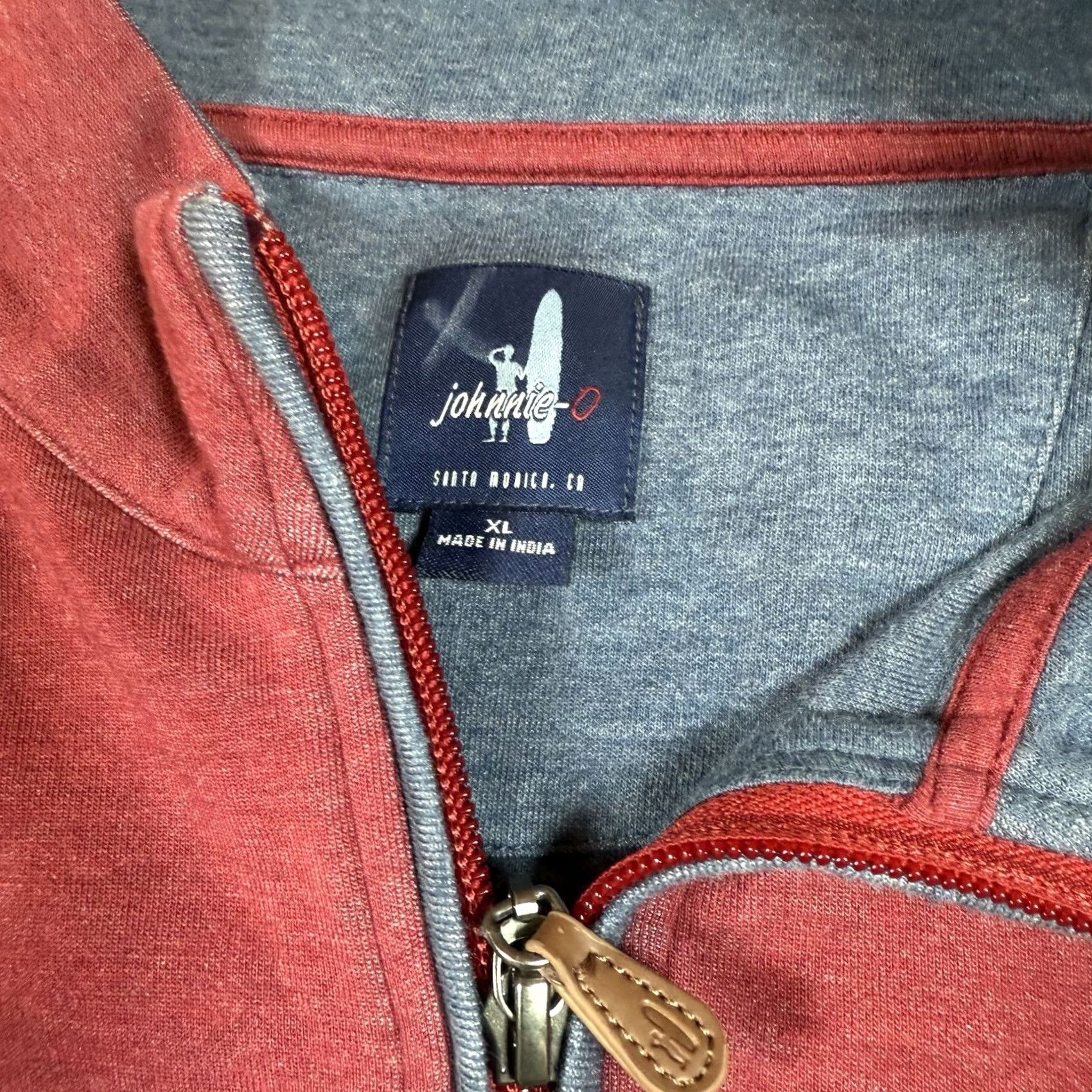 johnnie-O johnnie-O Quarter Zip Men’s XL Red Performance Golf Size US XL / EU 56 / 4 - 4 Thumbnail