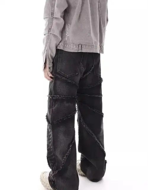 Jean Frayed Edges Baggy Jean Size US 31 - 3 Thumbnail