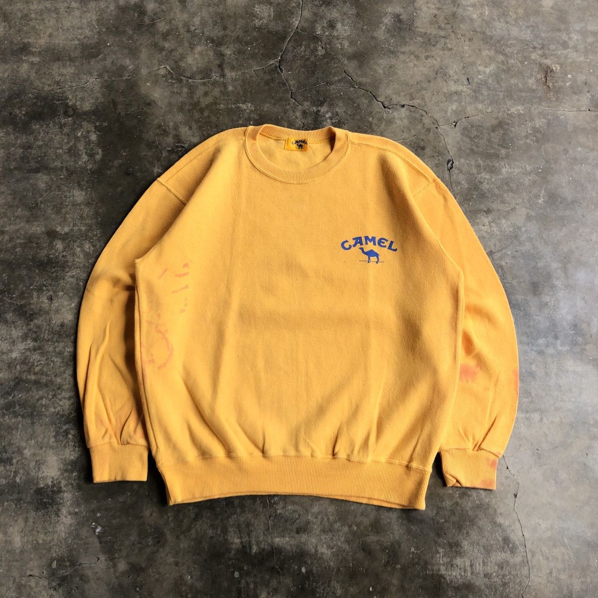 Honda Vintage 80s Camel F1 Team Lotus Honda Crewneck Yellow Size US XL / EU 56 / 4 - 7 Thumbnail
