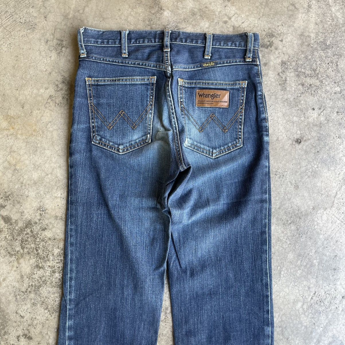 Wrangler 🔥Vintage Wrangler WM0383 Stoned Washed Ripped Denim Jeans Size US 29 - 5 Thumbnail