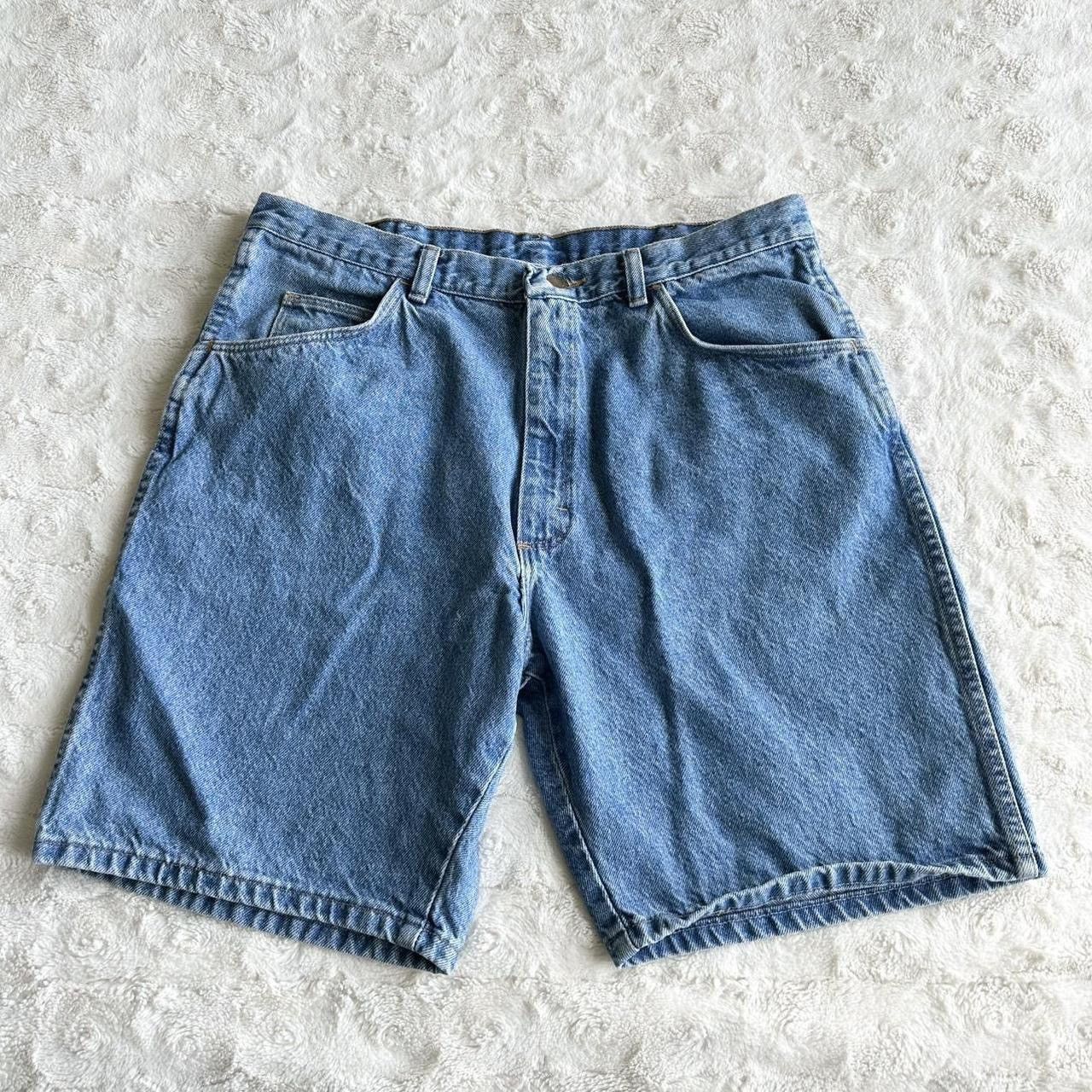 Wrangler Vintage Wrangler Denim Shorts Jorts Mens 33 (Tag 36) Blue Size US 33 - 2 Thumbnail