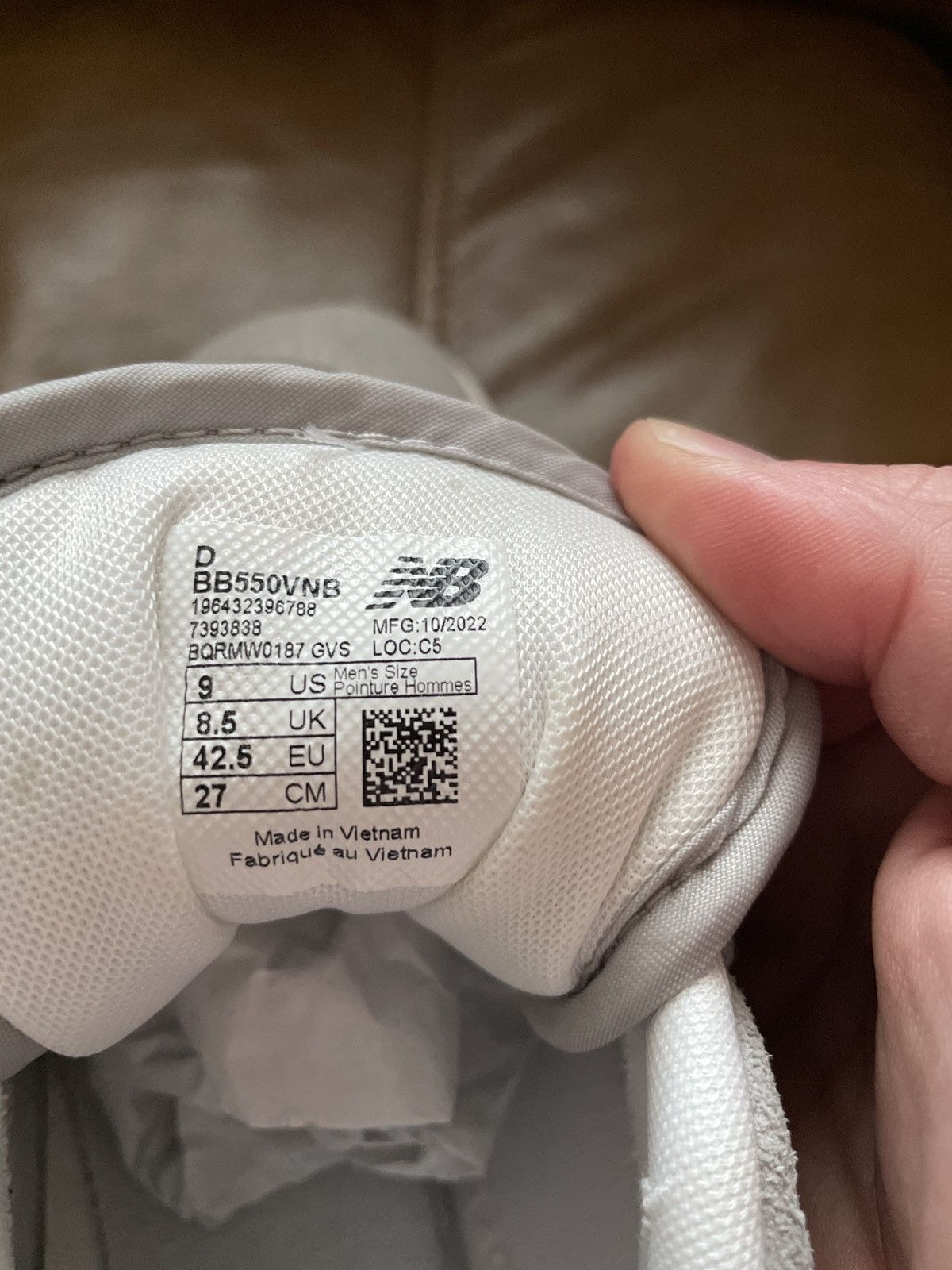 New Balance New Balance 550 Grey/White Suede Size US 9 / EU 42 - 3 Thumbnail