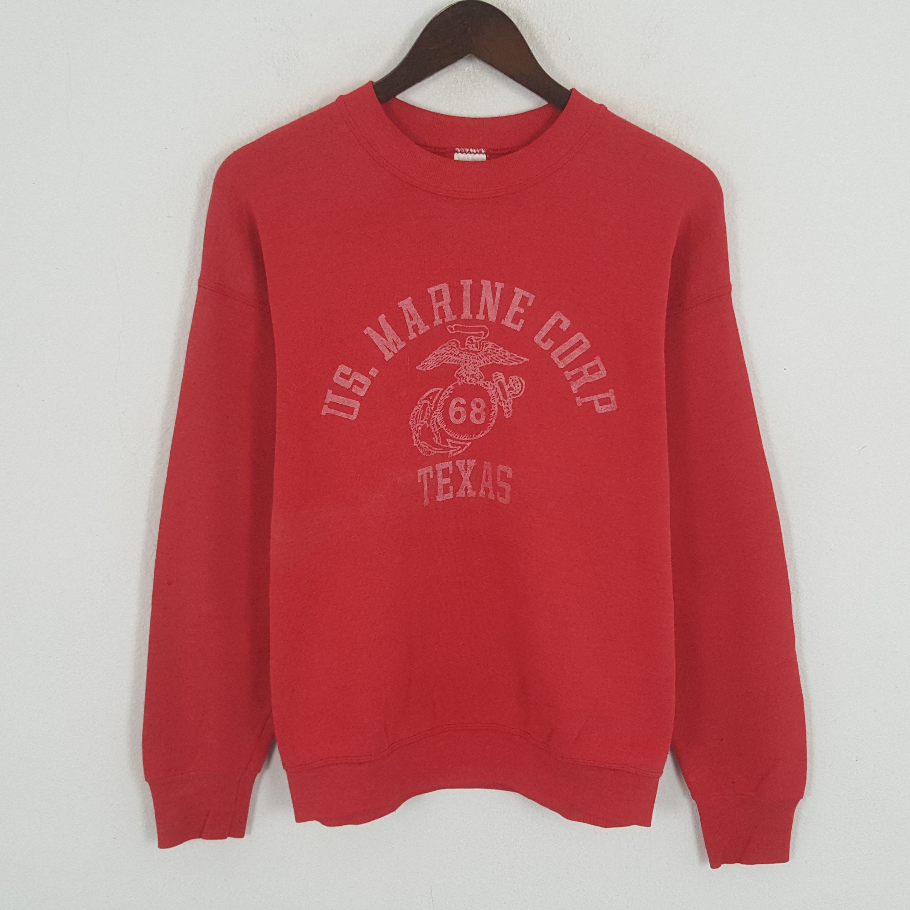 Vintage Vintage US.Marine Corp Texas Sweatshirt Size US M / EU 48-50 / 2 - 1 Thumbnail