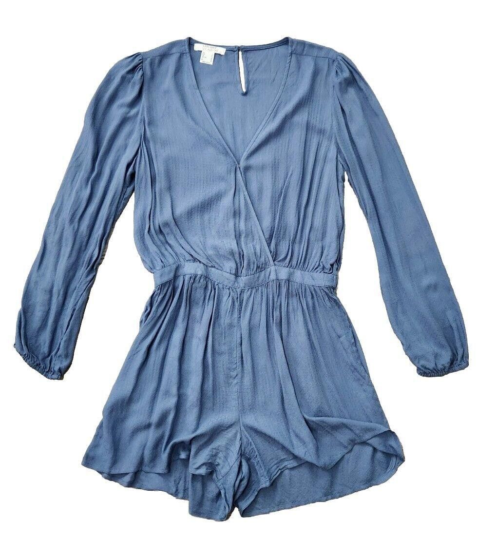 Venus Lascana Venus Romper Small Blue Long Sleeves Shorts Jumper Size 28" / US 6 / IT 42 - 1 Thumbnail