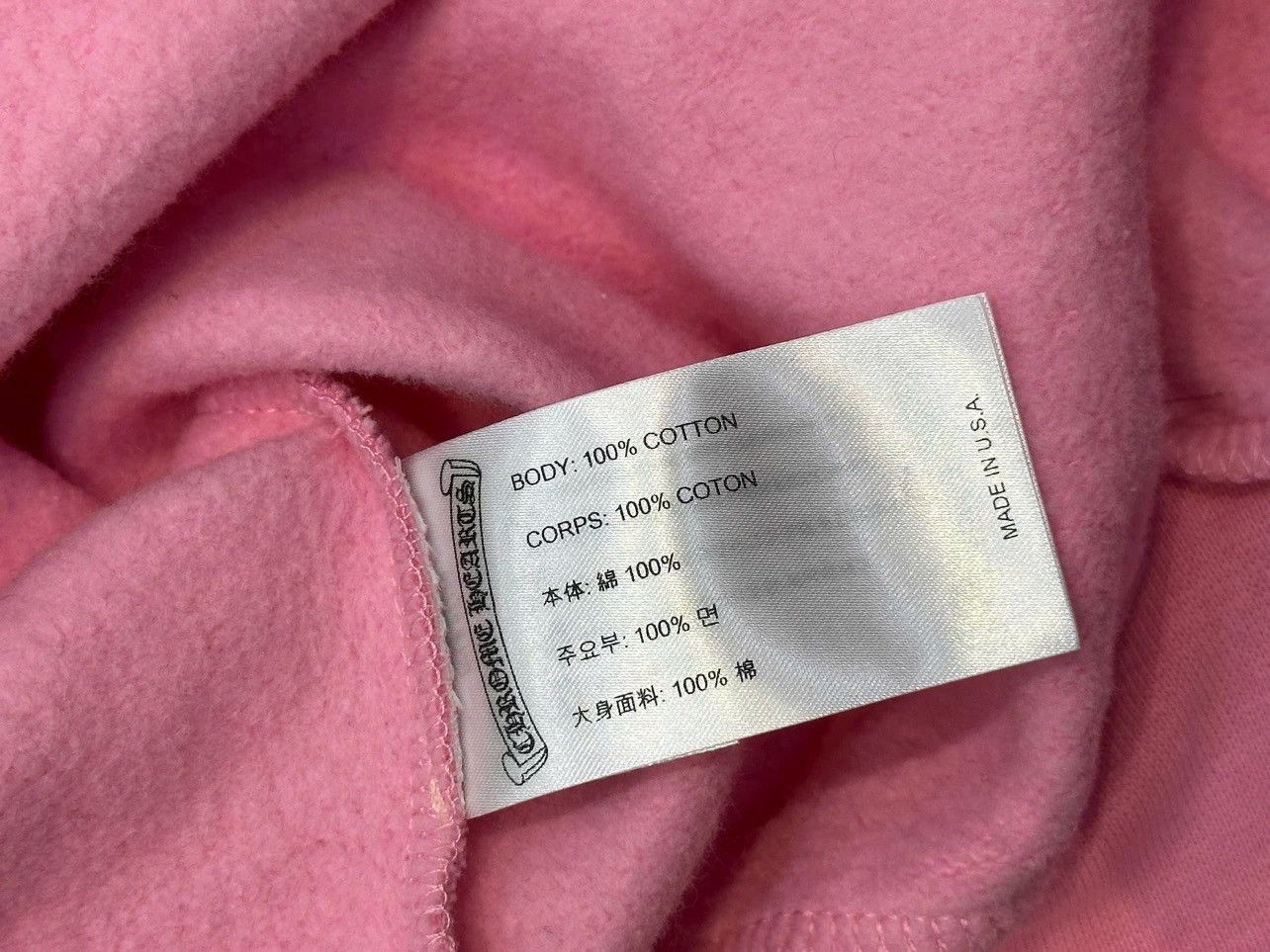 Chrome Hearts Chrome Hearts USA Script Logo Pink Pullover hoodie Size L / US 10 / IT 46 - 9 Thumbnail