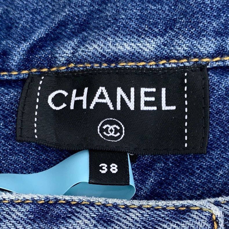 Chanel Chanel 24 blue cotton diamond buckle long-sleeved denim jac Size XS / US 0-2 / IT 36-38 - 7 Thumbnail