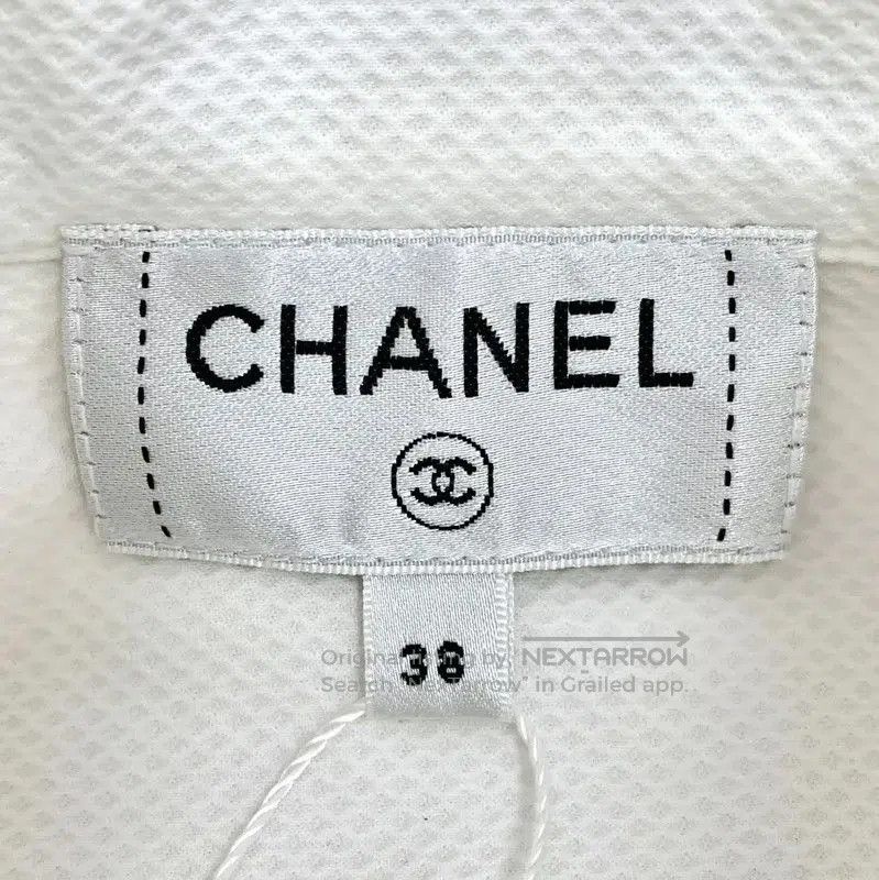 Chanel Chanel White Cotton Women's Shirt with Ribbon Tie . Size S / US 4 / IT 40 - 5 Thumbnail