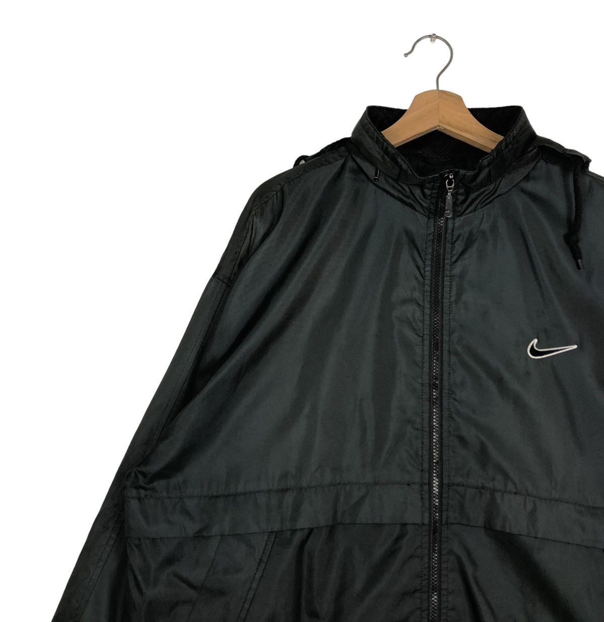 Nike 🔥VINTAGE ANORAK JACKET PULL OVER NIKE BIG SWOOSH Size US XL / EU 56 / 4 - 7 Thumbnail