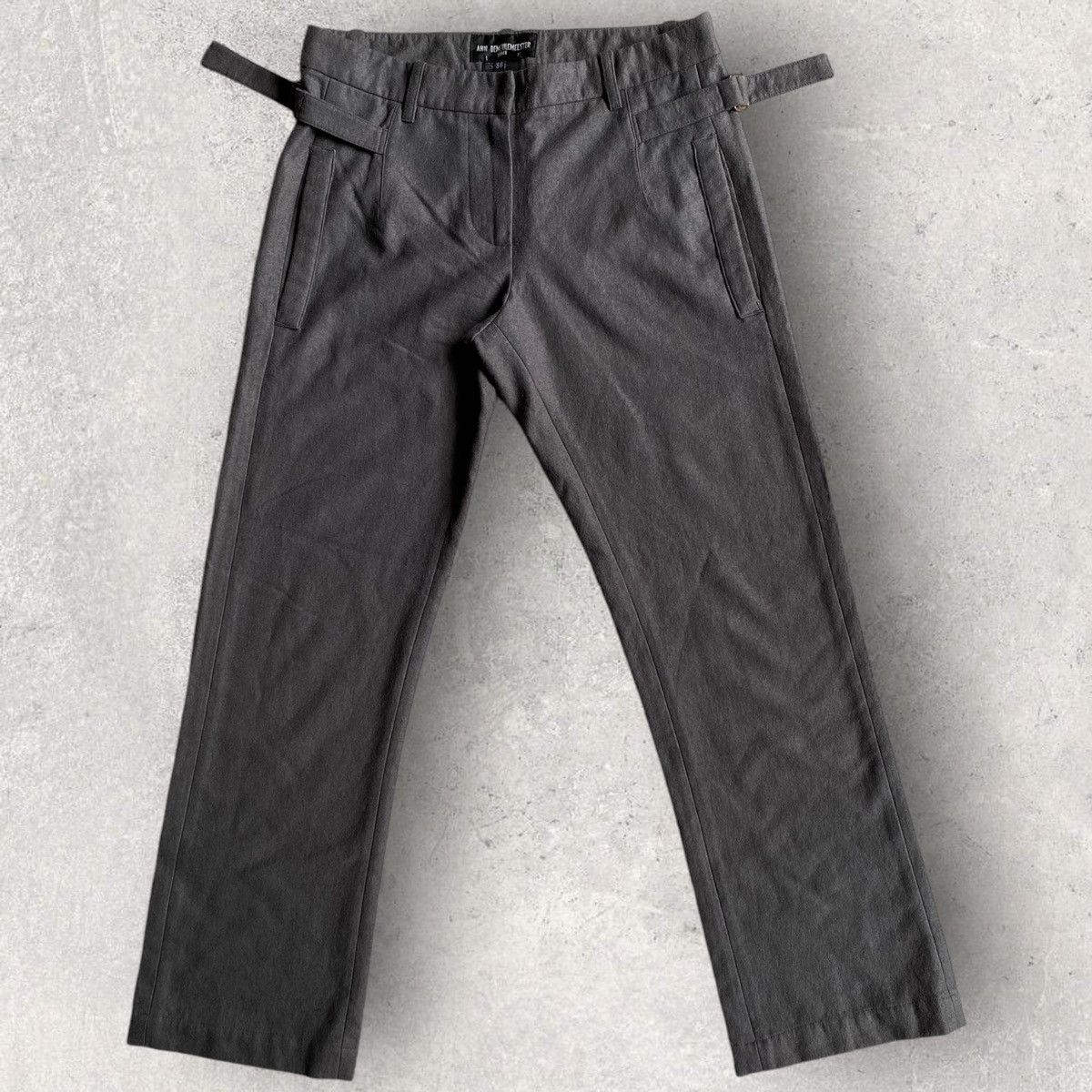 Ann Demeulemeester Side Belt Wool Blend Trousers Size 29" - 3 Thumbnail