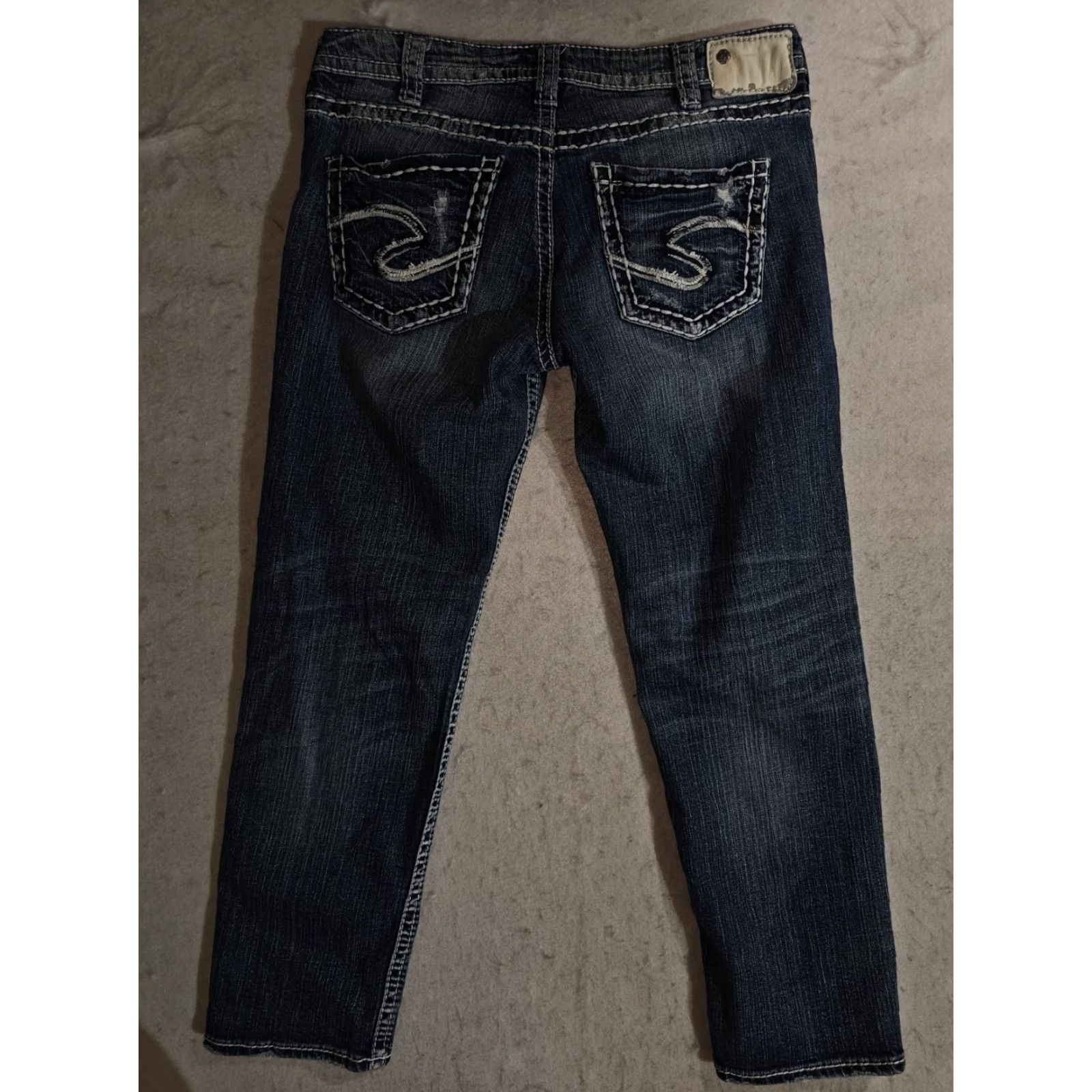 Silver Jeans Co. Silver Jeans Signature Aiko Crop Jeans Women's Sz 30x25 Blue Denim Medium Wash Size 30" / US 8 / IT 44 - 7 Thumbnail