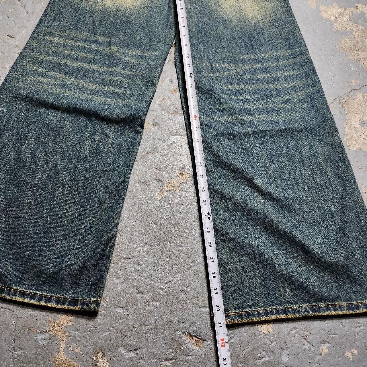 Japanese Brand Y2k/2000s baggy faded sandwash jeans Size US 28 / EU 44 - 5 Thumbnail