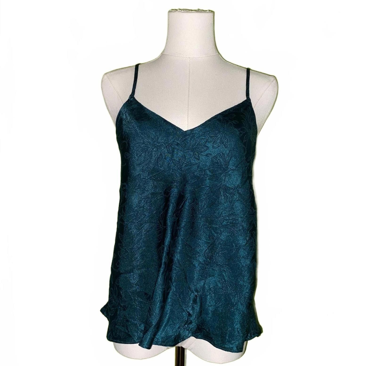 Designer Vintage Victoria’s Secret Cami Top S Teal Open Back Y2K Size S / US 4 / IT 40 - 1 Thumbnail