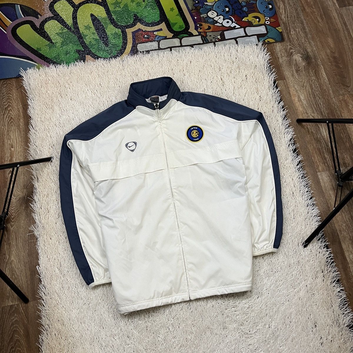 Nike INTER MILAN Internazionale 2000 NIKE TRAINING JACKET SOCCER Size US XL / EU 56 / 4 - 1 Thumbnail