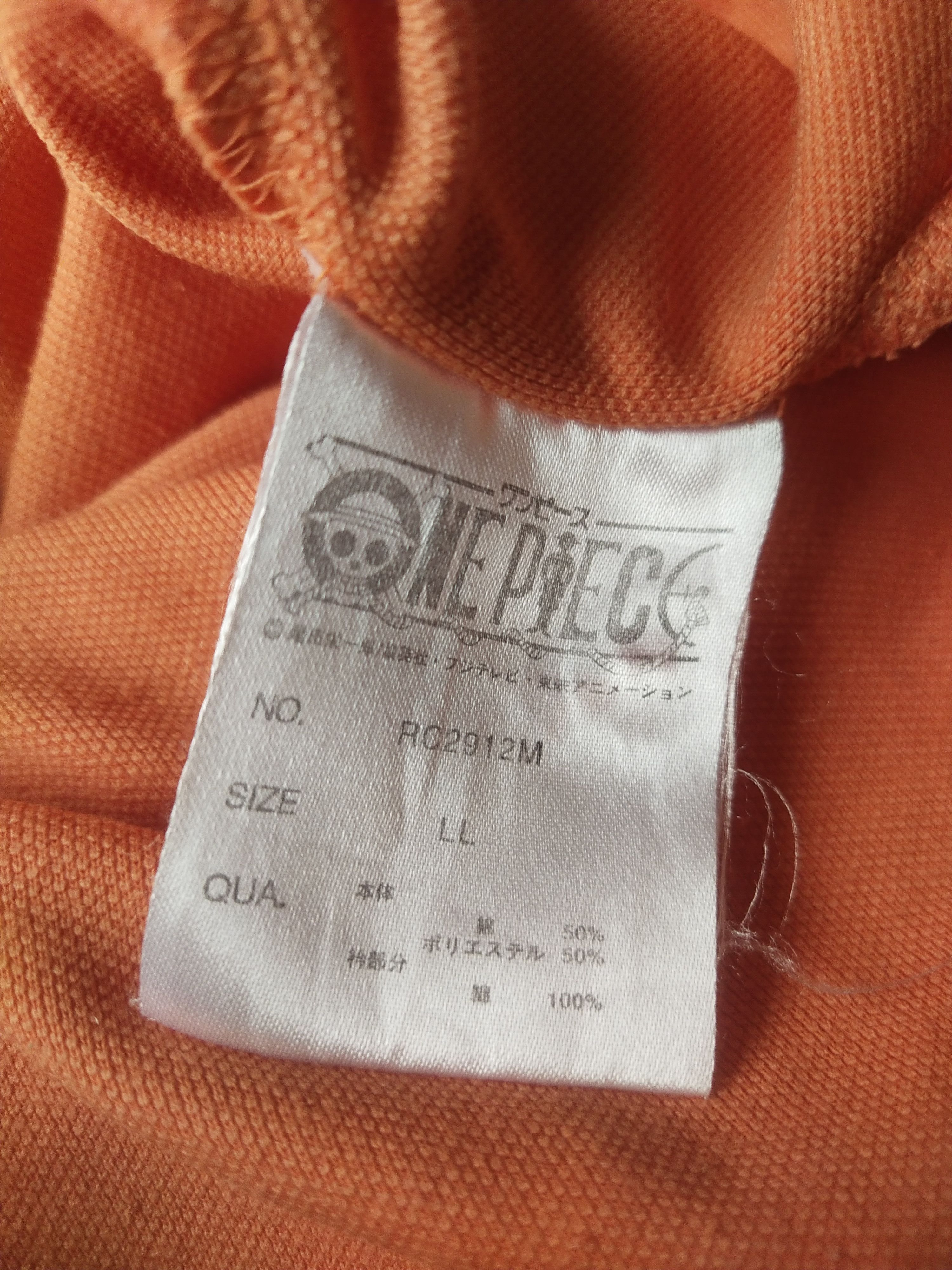 One Piece One Piece Nami Logo Orange Anime Polo Shirt Japan Size US XL / EU 56 / 4 - 7 Thumbnail