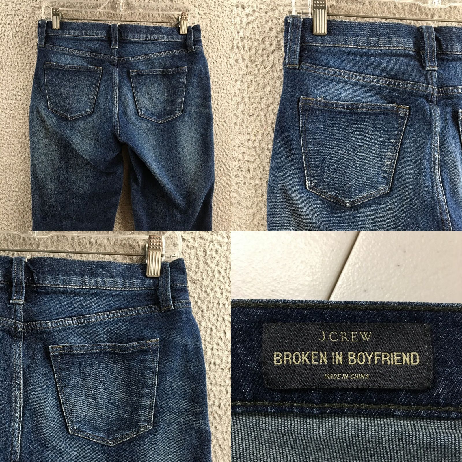 J.Crew J.CREW Jeans Womens 25 Blue Zip Fly Stretch Regular Fit Boyfriend Style Casual Denim Shirt? Size 42" / US 20 - 9 Thumbnail