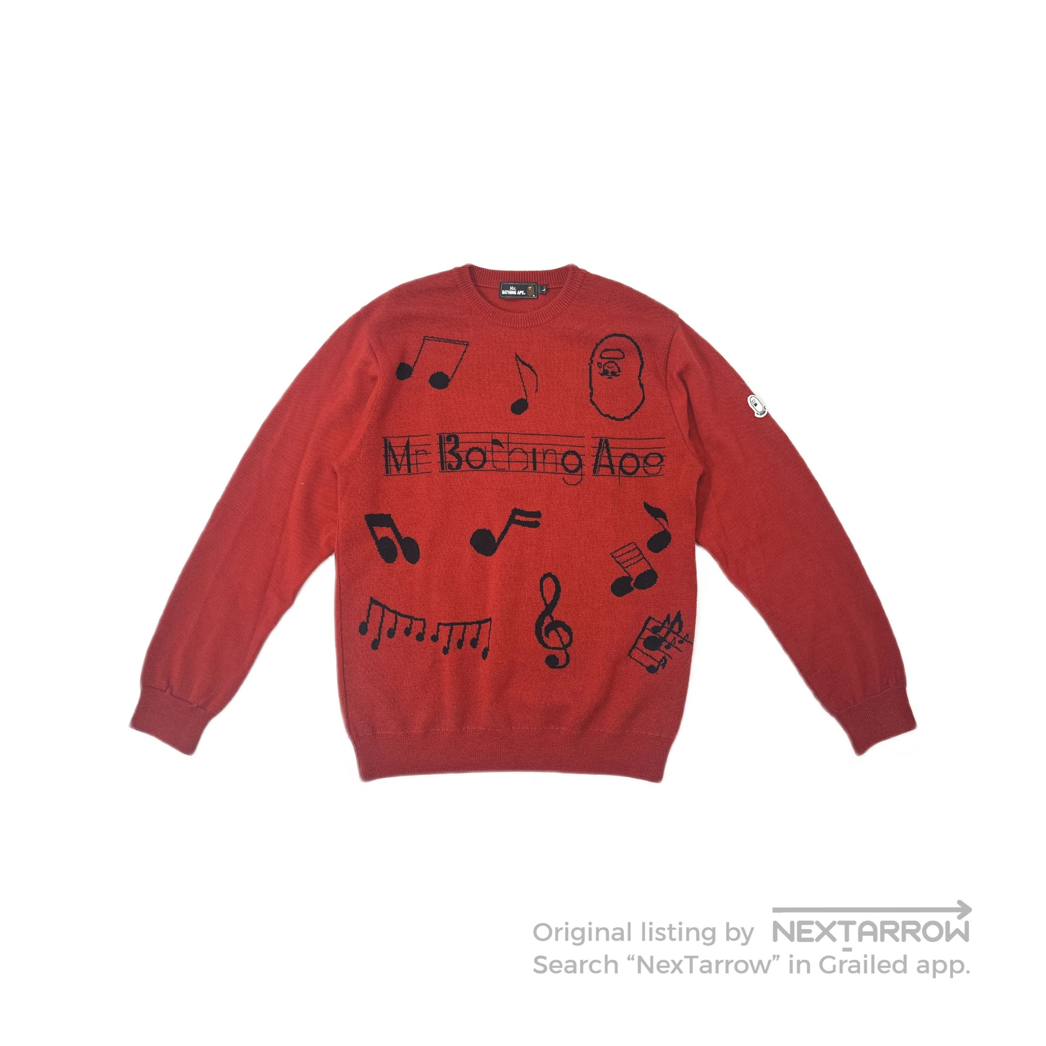 トップス 00s vintage A BATHING APE cashmere knit Bape Ape Face Knit Sweater | Grailed