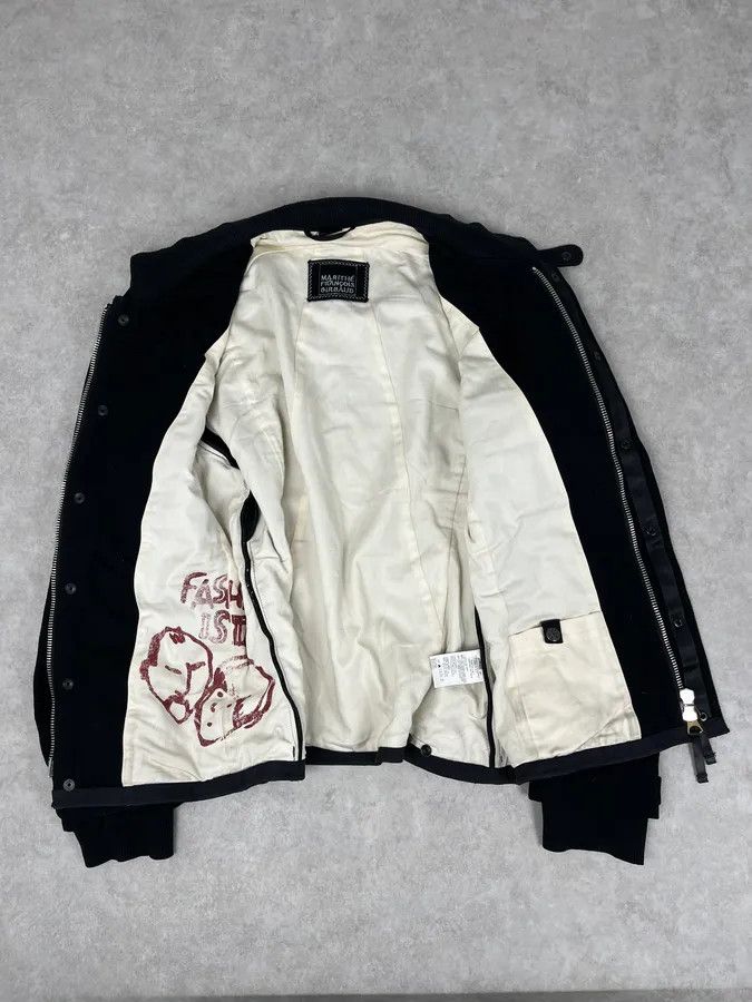 Marithe + Francois Girbaud 2000s Marithé + François Girbaud Stitched Black Worker Light Jacket Size US M / EU 48-50 / 2 - 8 Thumbnail