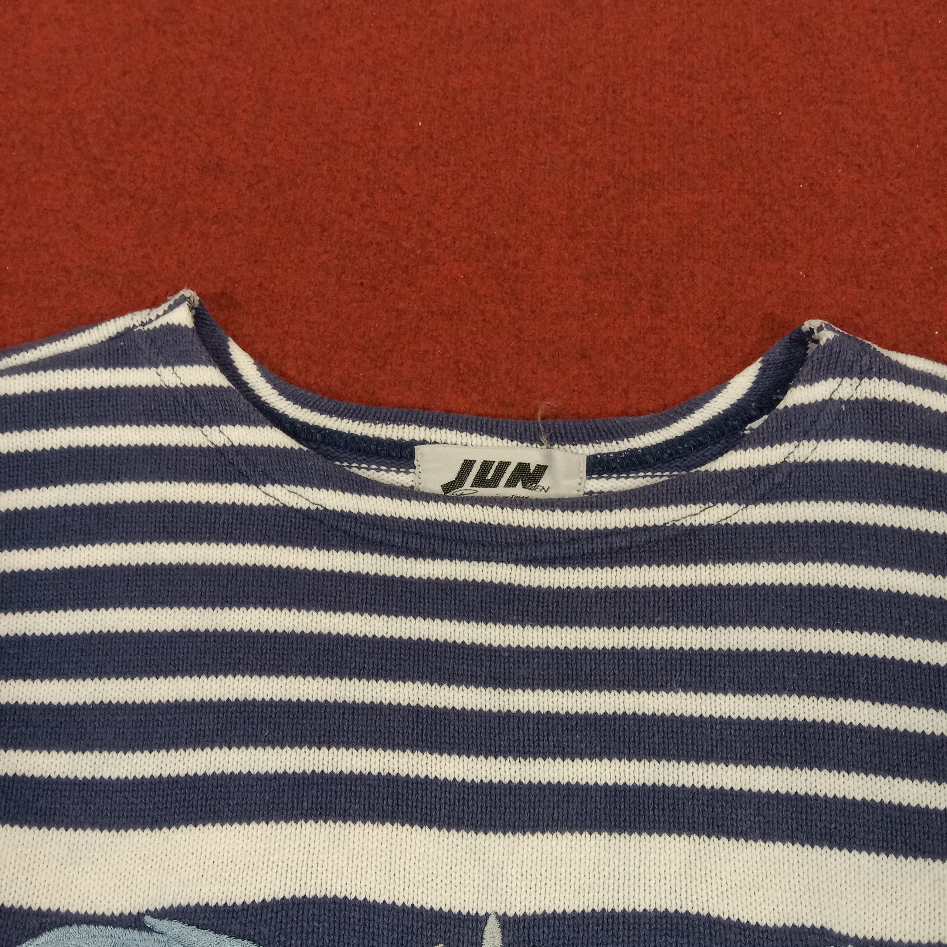 Japanese Brand Jun Men Streetwear Style Stripes Design Sweatshirt Size US S / EU 44-46 / 1 - 4 Thumbnail