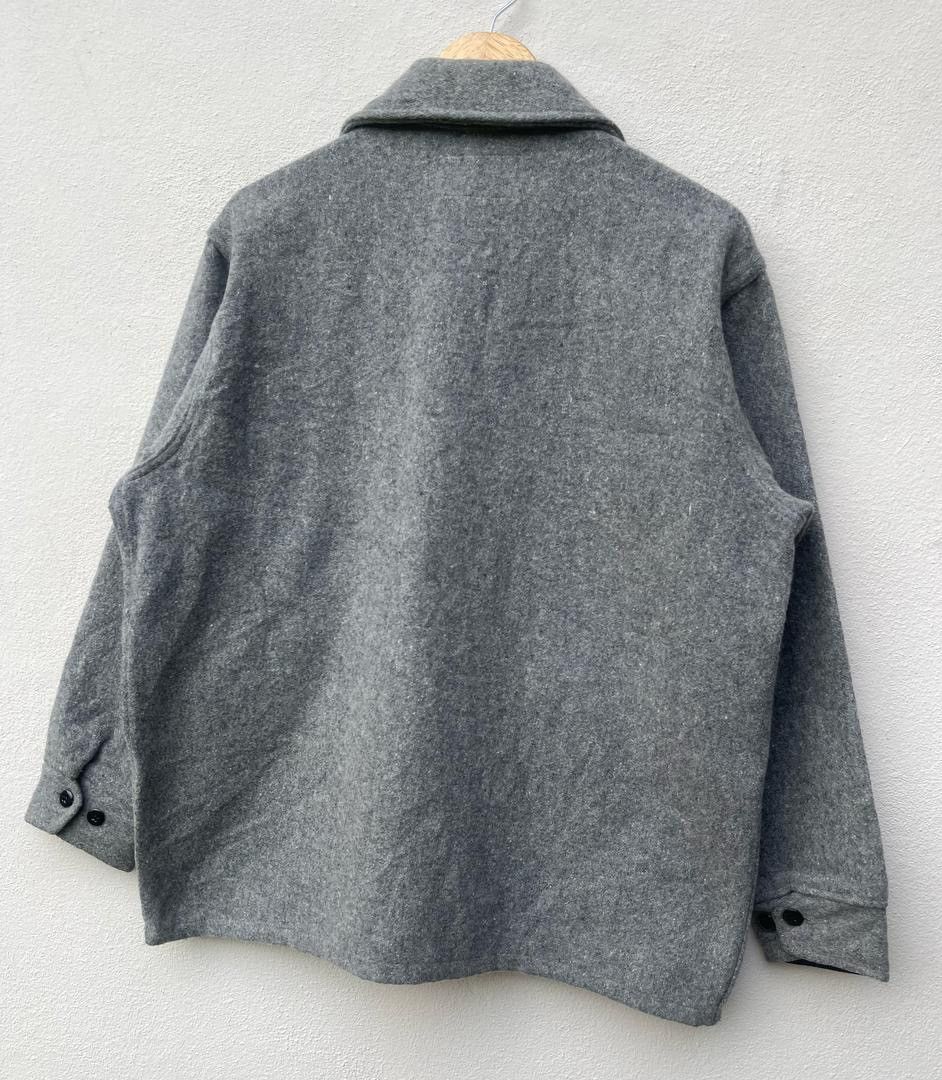 Vintage Melton Wool Zipper Jacket Size US L / EU 52-54 / 3 - 13 Thumbnail