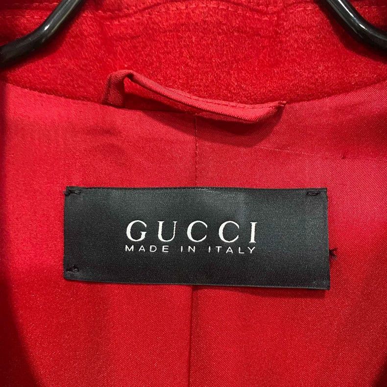 Gucci Gucci Long red tweed coat 2506-Nextarrow Size XS / US 0-2 / IT 36-38 - 4 Thumbnail