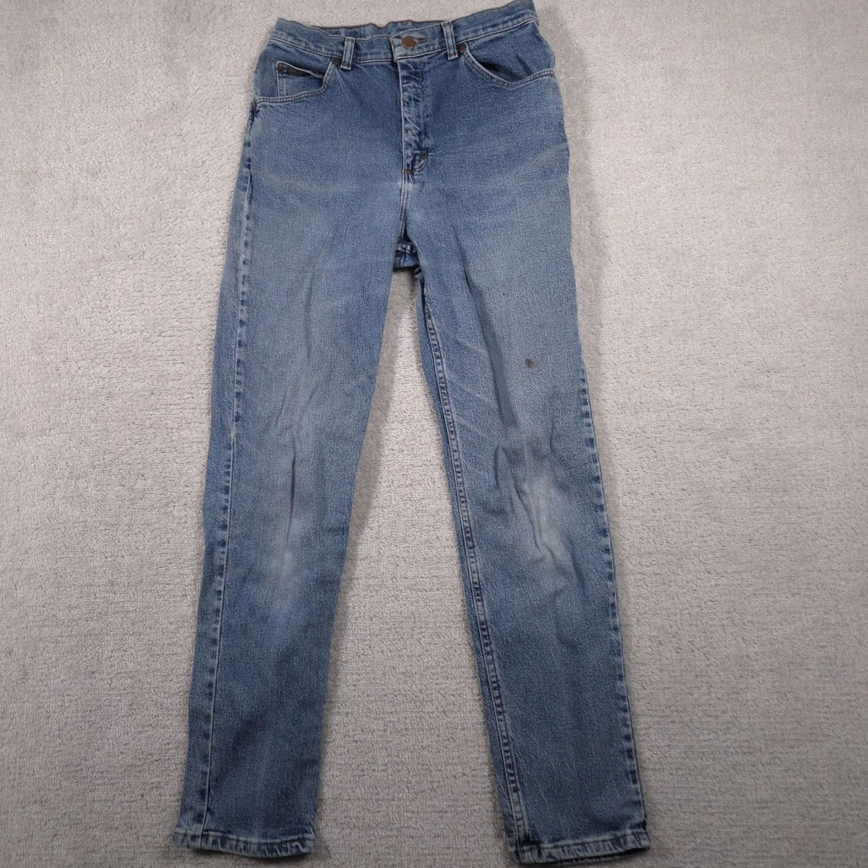 Vintage VINTAGE Riders Jeans Womens High Rise Slim Straight Denim Mom Tapered 28x30 Blue Size 28" / US 6 / IT 42 - 2 Thumbnail