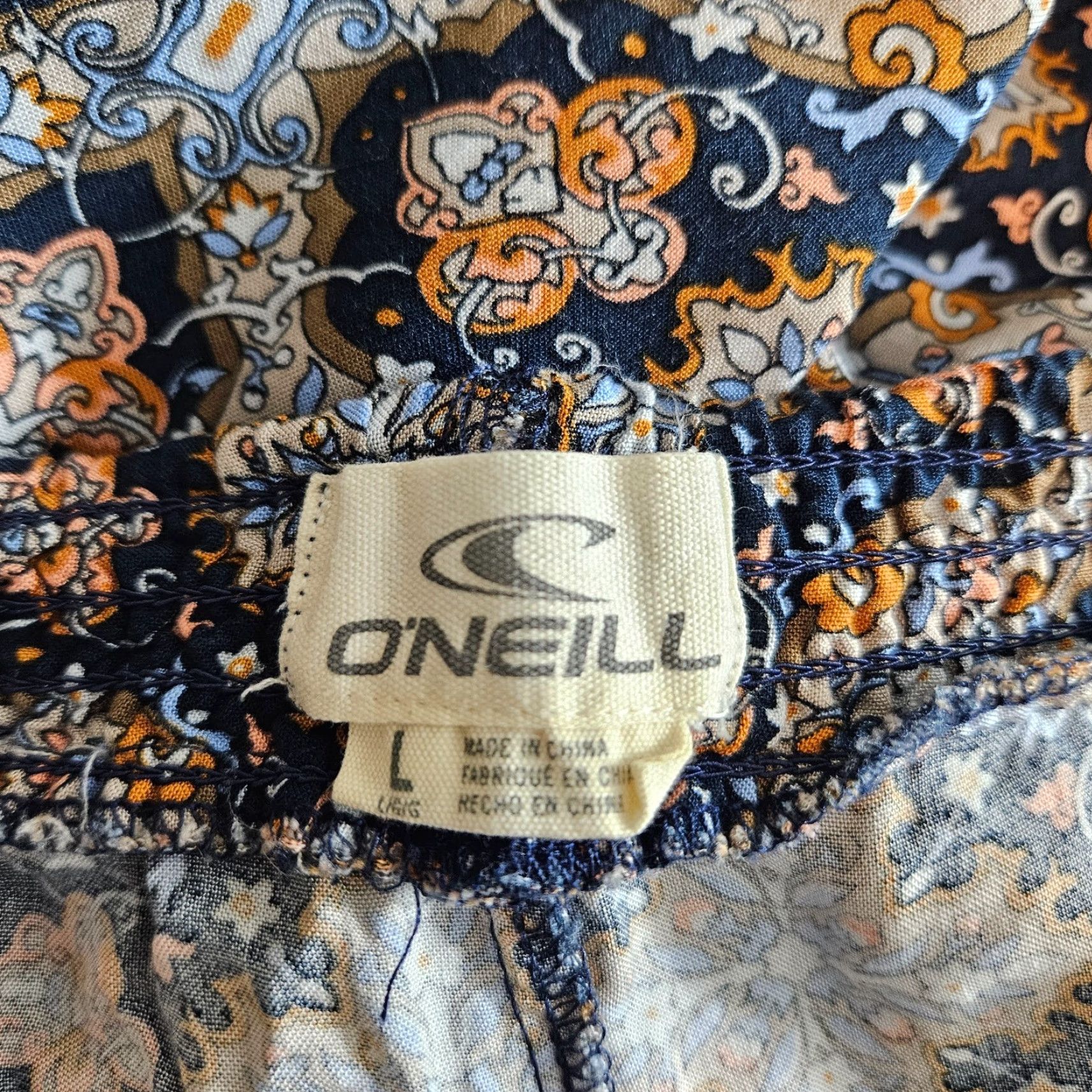 O'Neill O'Neill Pants Womens Pull On L Blue Viscose Mid Rise 29.5 Inseam 14.5 Waisst Straight Size 36" / US 14 / IT 50 - 6 Thumbnail