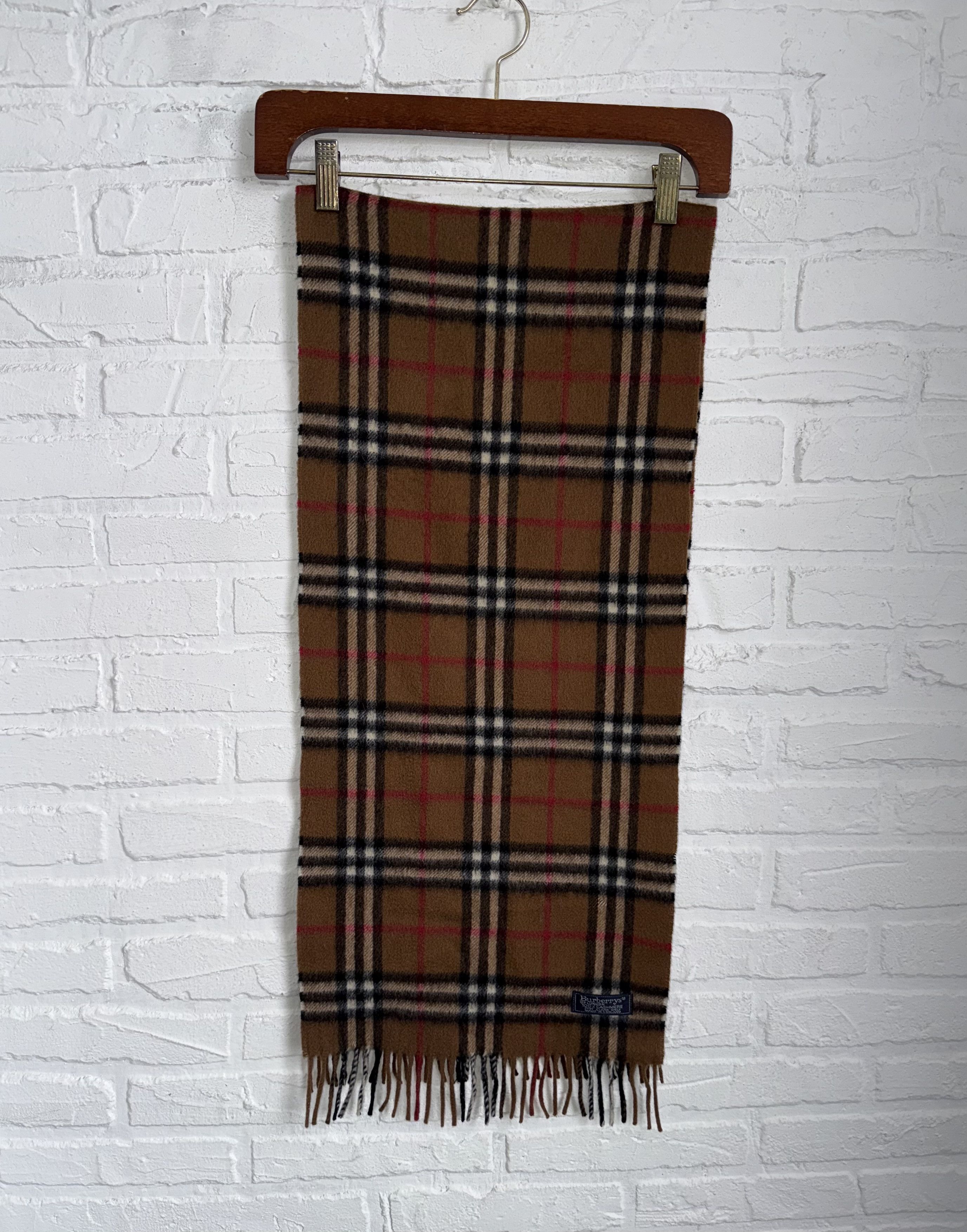 Burberry Vintage 90s Burberry cashmere scarf Size ONE SIZE - 1 Thumbnail