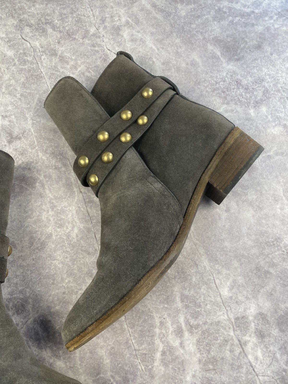 See by Chloe See by Chloe Luxury Suede Boots With Metal Studded Size: 37 Size US 7 / IT 37 - 9 Thumbnail