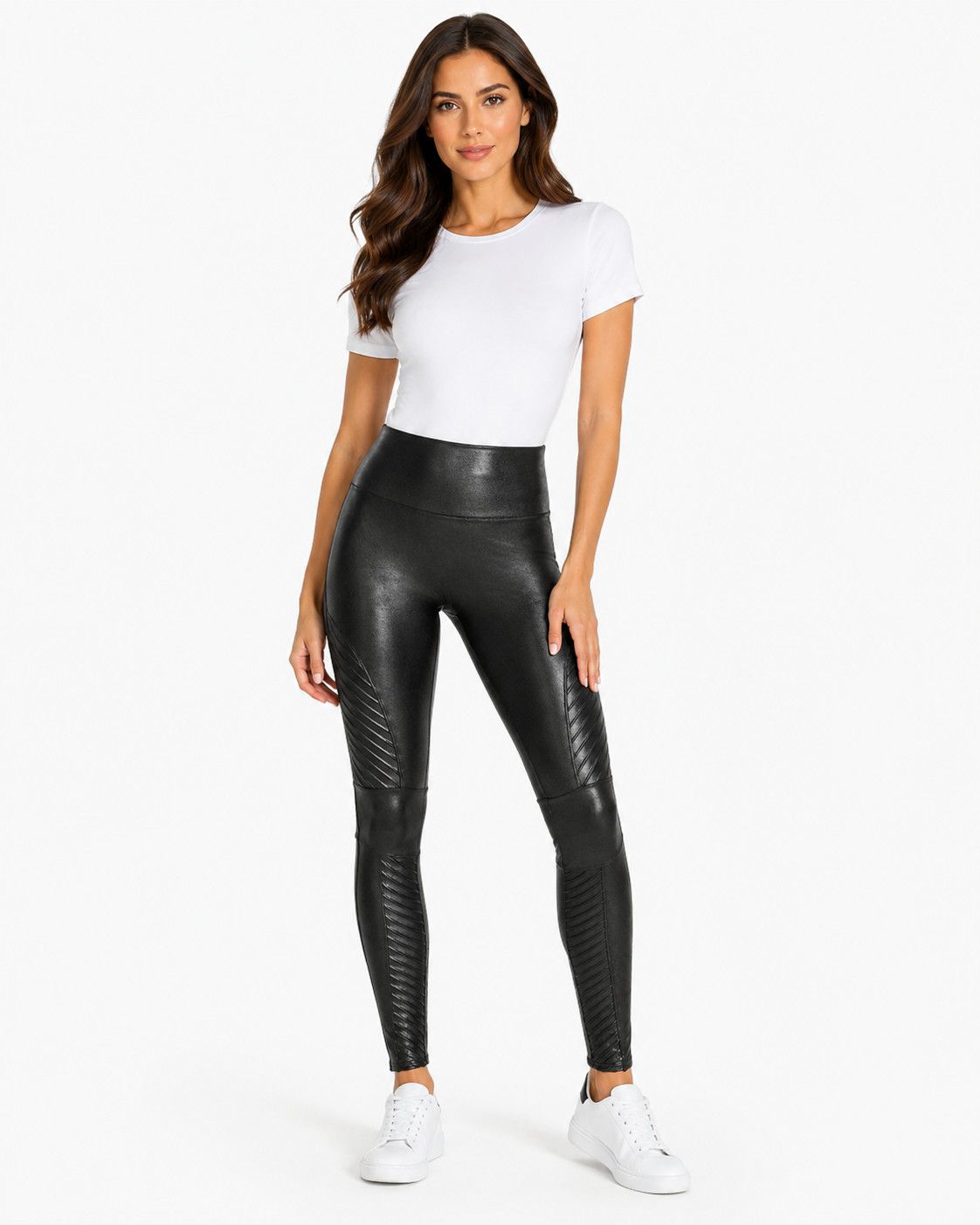 Spanx Spanx Faux Leather Moto Leggings Size 30" / US 8 / IT 44 - 1 Thumbnail