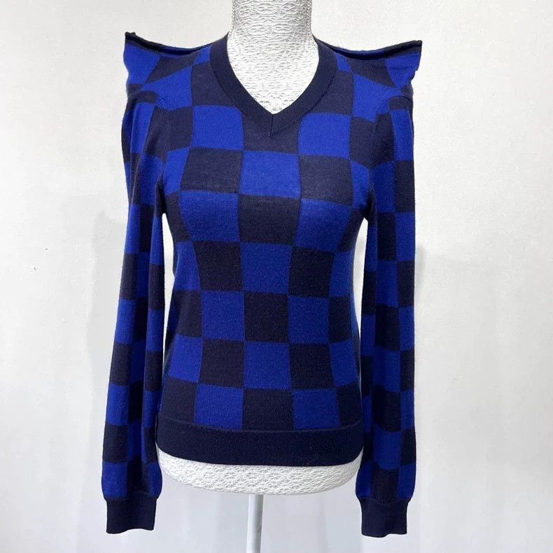 Comme des Garcons Comme Des Garcons Checkerboard Textured Sweater Size XS / US 0-2 / IT 36-38 - 1 Thumbnail