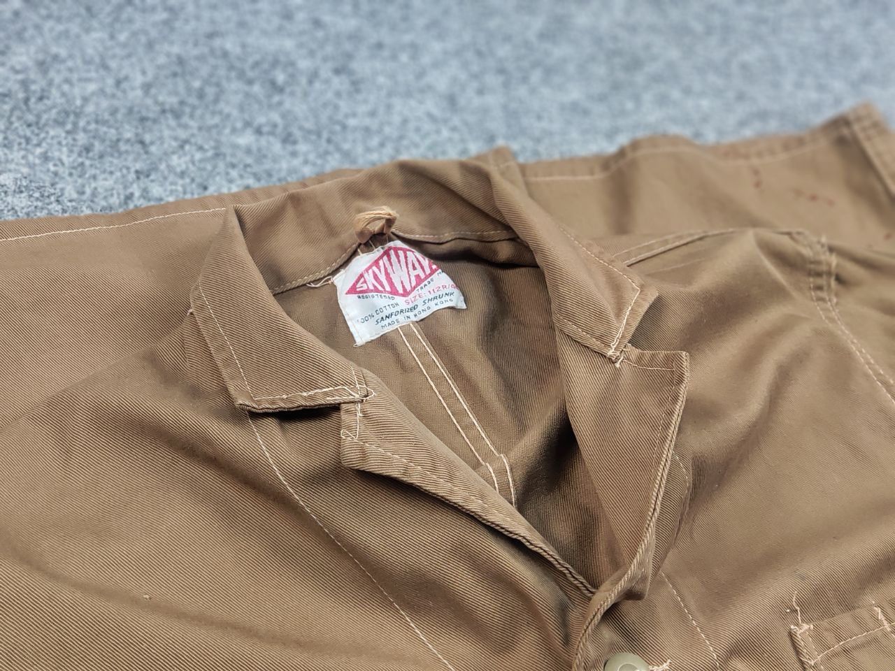 Vintage Skyways Sanforized British 60's drill work Distressed Jacket Size US M / EU 48-50 / 2 - 19 Thumbnail