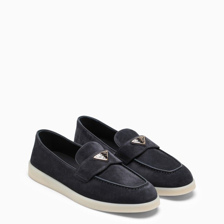 image of Prada O1D2Blof0124 Loafer In Blue, Women's (Size 7)
