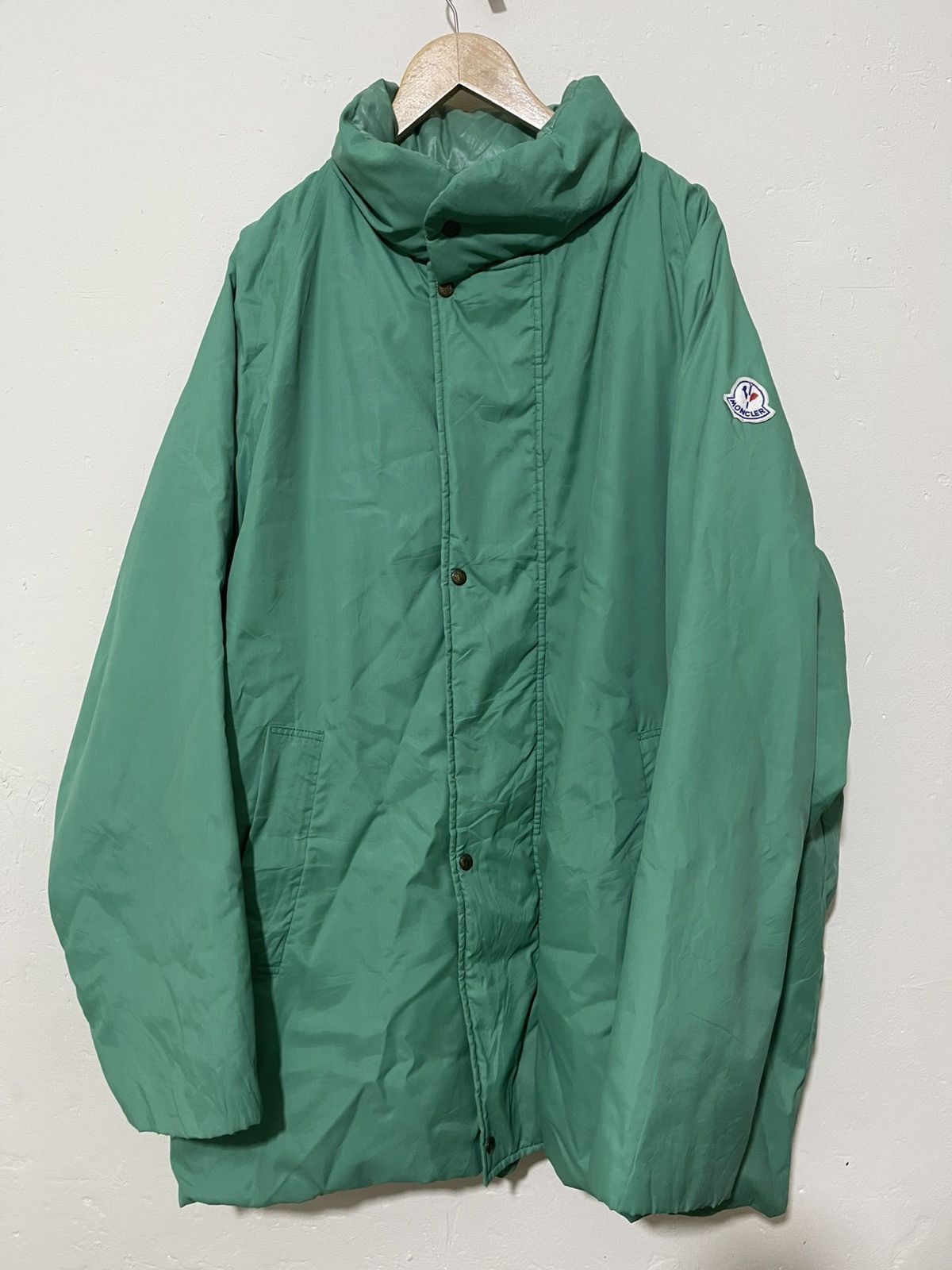 Moncler Grenoble Vintage Moncler Grenoble 80s Green Down Jacket Size US XL / EU 56 / 4 - 1 Thumbnail