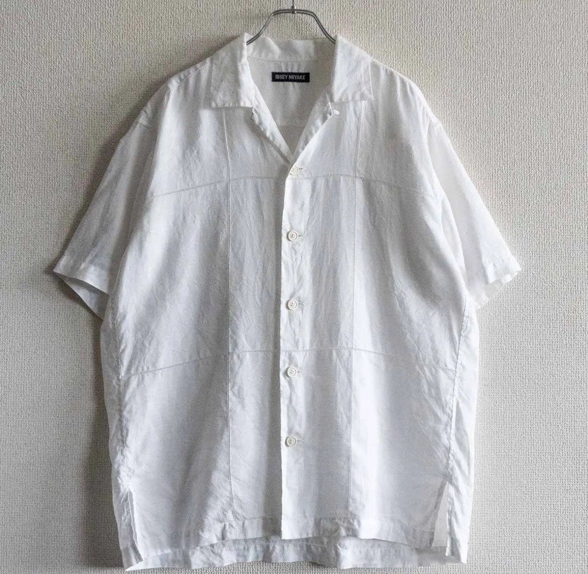 Issey Miyake ISSEY MIYAKE Linen Short-Sleeve Shirt Size US M / EU 48-50 / 2 - 1 Thumbnail