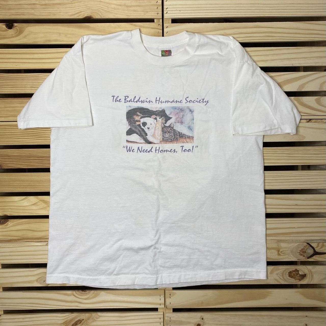 Fruit Of The Loom Vintage Humane Society White Nature Tee Size XL Size US XL / EU 56 / 4 - 1 Thumbnail
