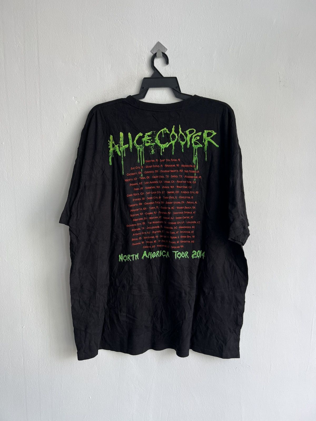 Band Tees Vintage Alice Cooper North America Tour 2014 T-shirt Size US XXL / EU 58 / 5 - 2 Thumbnail