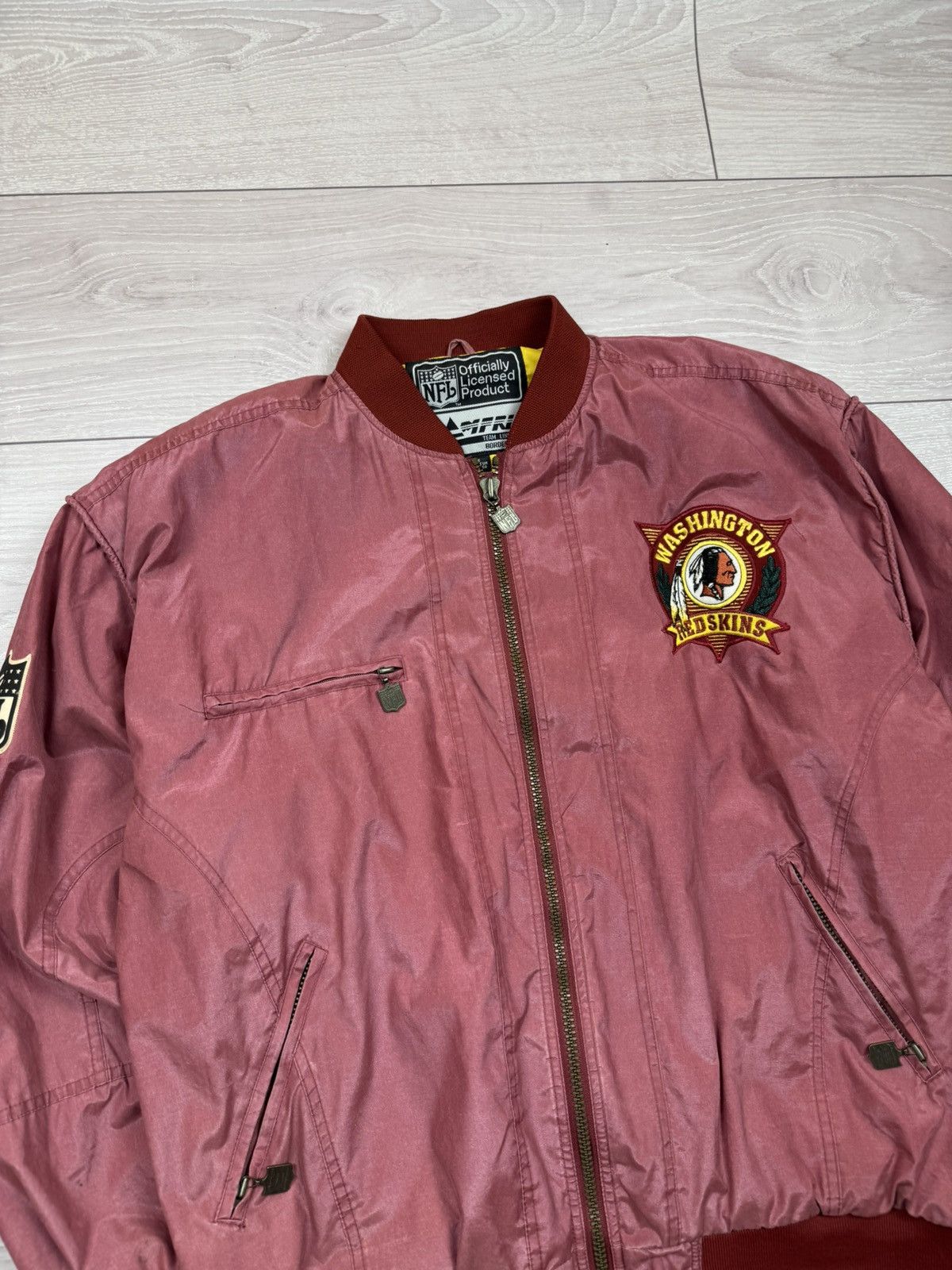 NFL Vintage Red Skins Washington Campri NFL Bomber Jacket Size US XXL / EU 58 / 5 - 5 Thumbnail