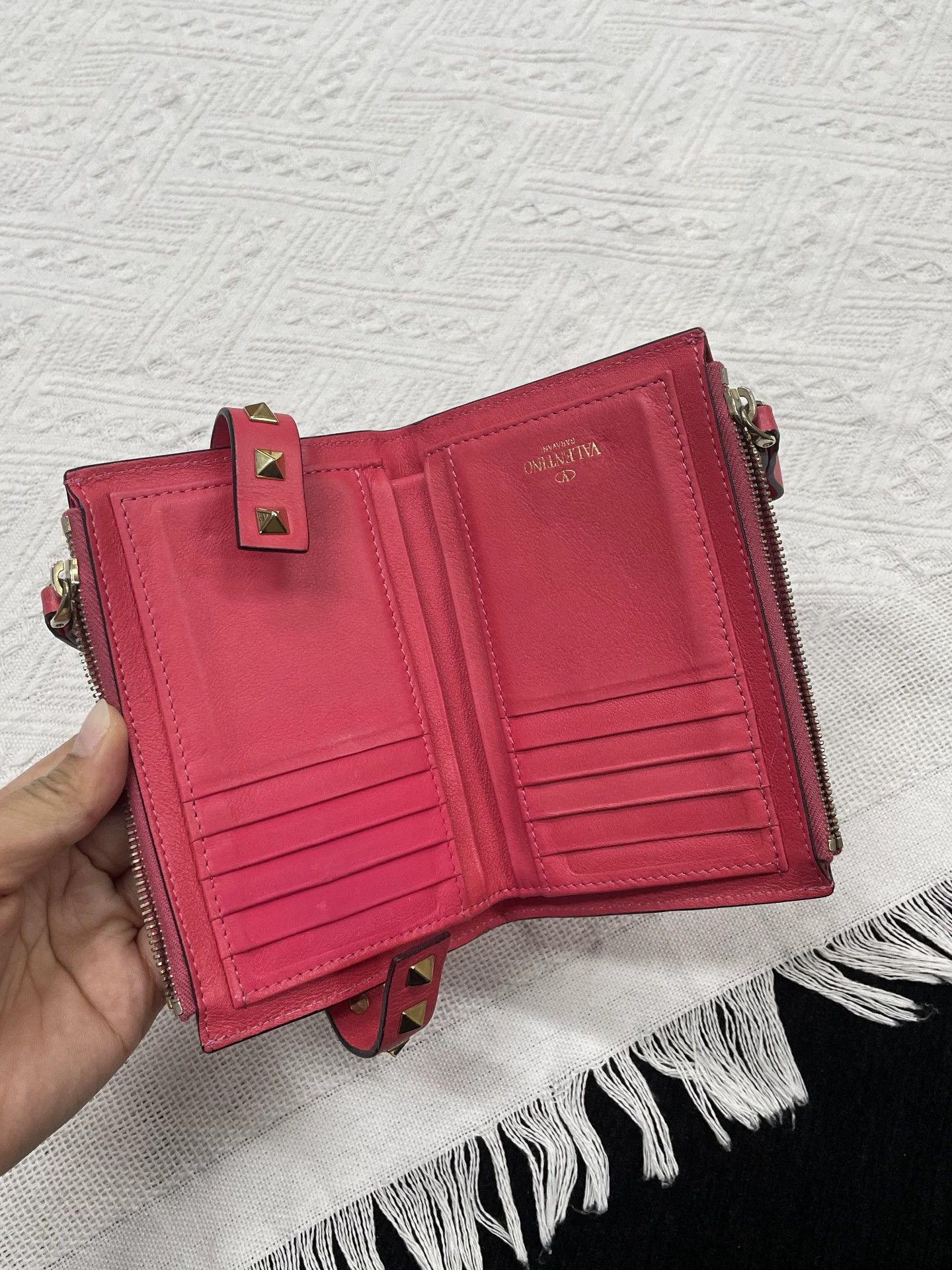 Valentino Valentino Pink Studded Wallet Size ONE SIZE - 5 Thumbnail
