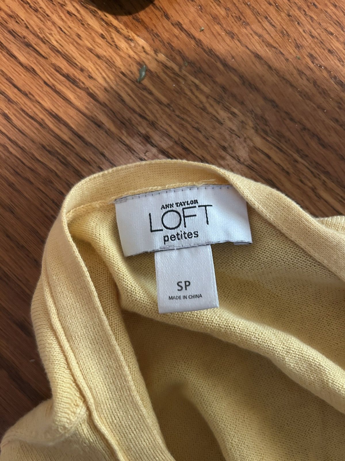 Ann Taylor Ann Taylor Loft Petites Yellow Cardigan Small Petite Size S / US 4 / IT 40 - 5 Thumbnail