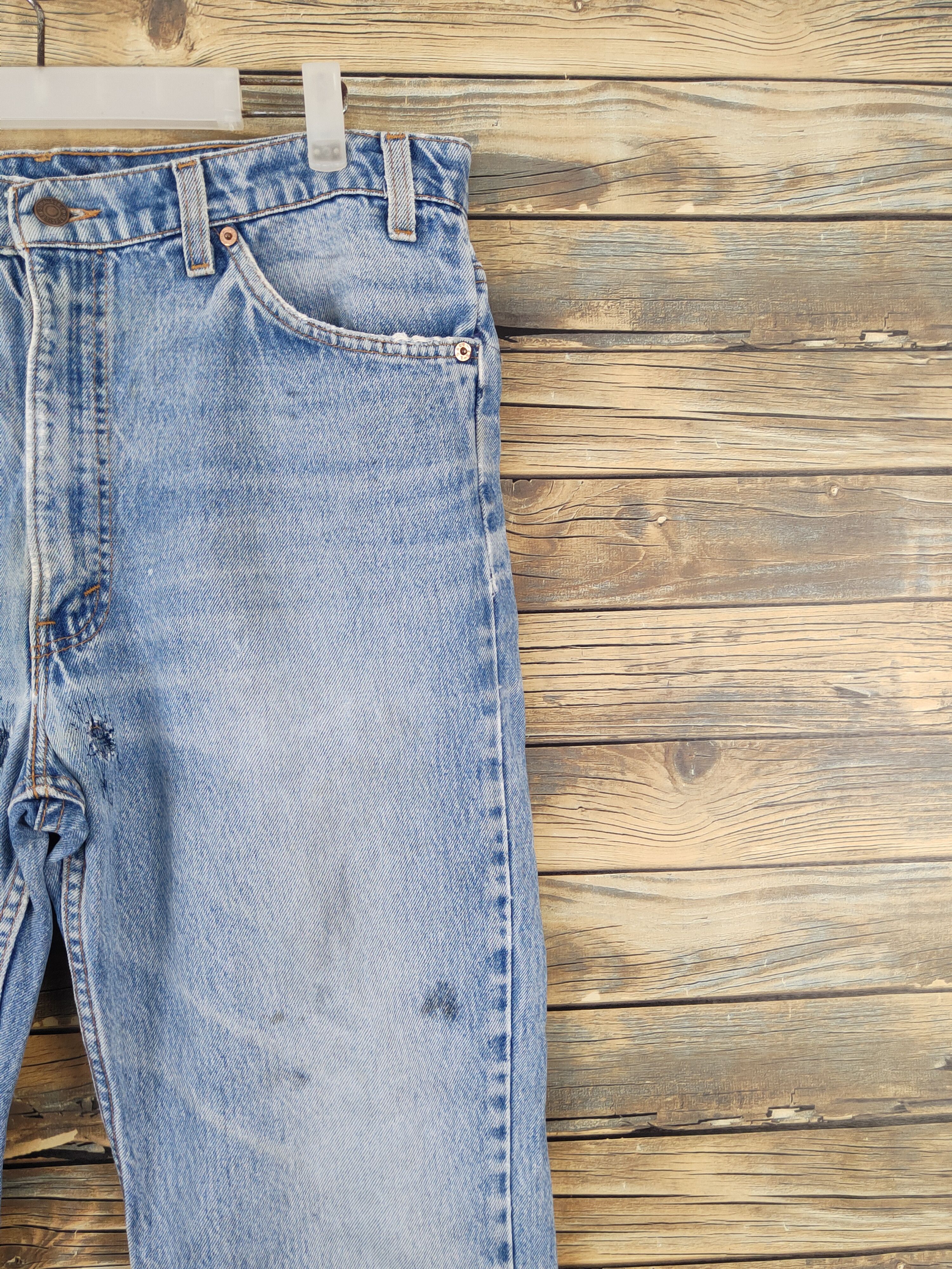 Levi's Levi's Blue Distressed Ripped denim Jeans #W1701 Size US 36 / EU 52 - 5 Thumbnail
