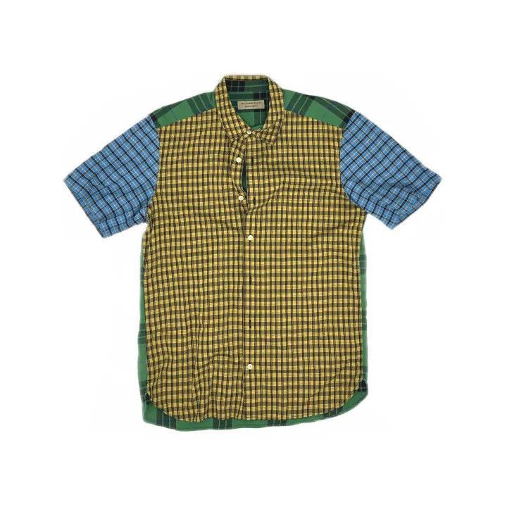 Burberry Burberry Burberry Color-Block Short Sleeve Check Shirt-250 Size US M / EU 48-50 / 2 - 2 Thumbnail