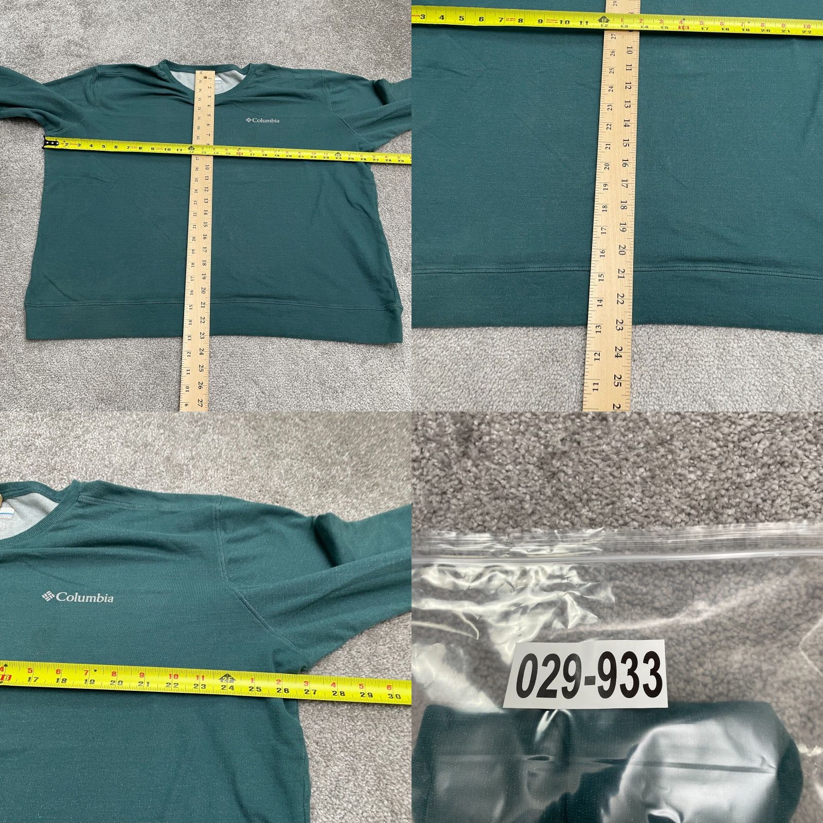 Vintage Columbia Womens Sweatshirt Pullover Crew Neck Green Active Fit 2XL Casual Cotton All Seasons Lightweight Breathable Logo Raglan Sleeve Size XXL / US 16-18 / IT 52-54 - 8 Thumbnail