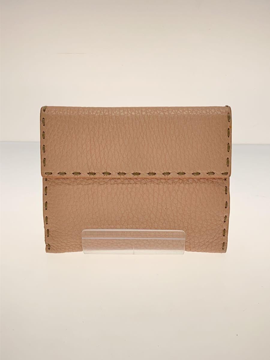 Fendi Fendi Leather Bi-Fold Wallet Beige Size ONE SIZE - 2 Thumbnail